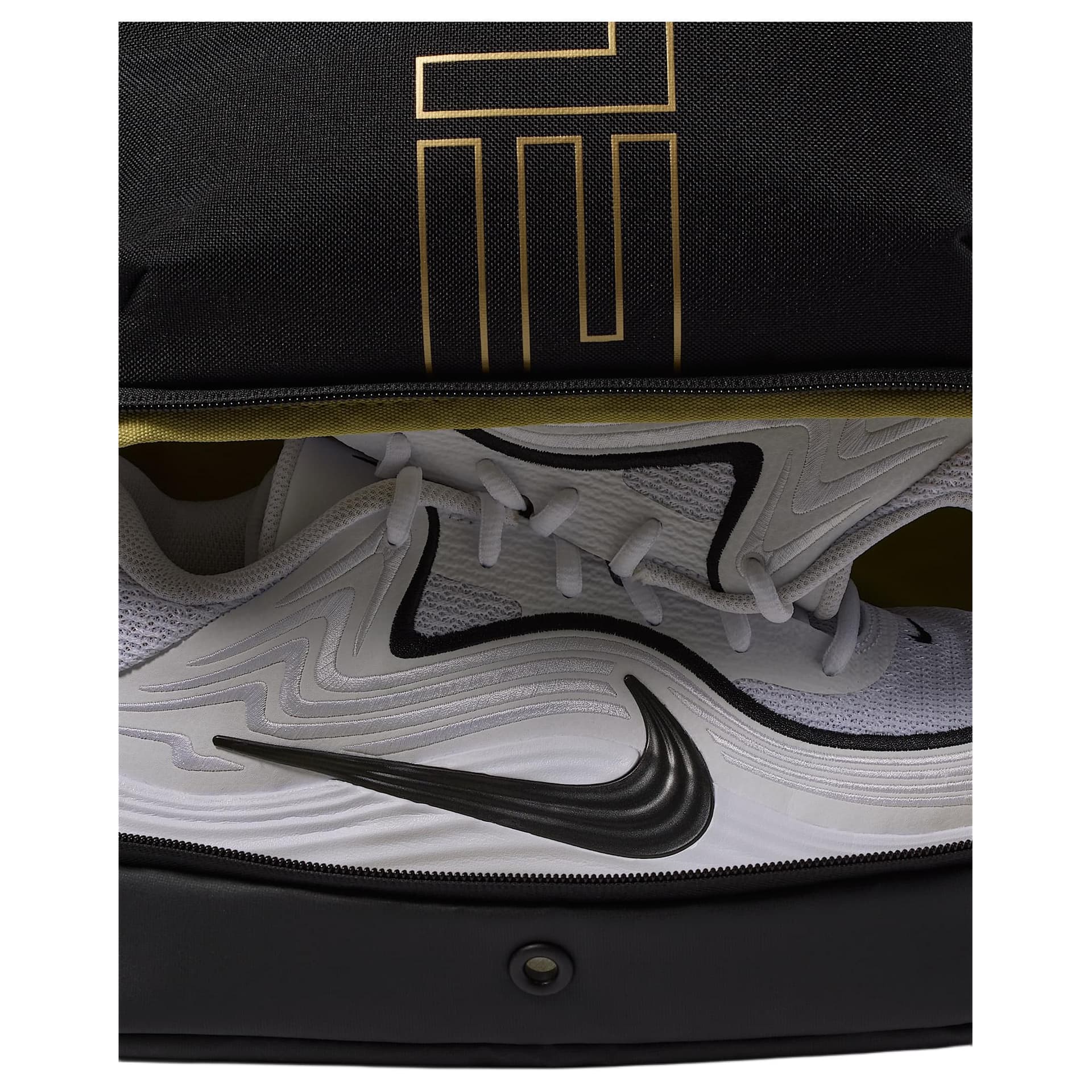 Рюкзак NIKE Varsity Elite Ткань Рюкзаки Мужской Черный золотой - изображение 9