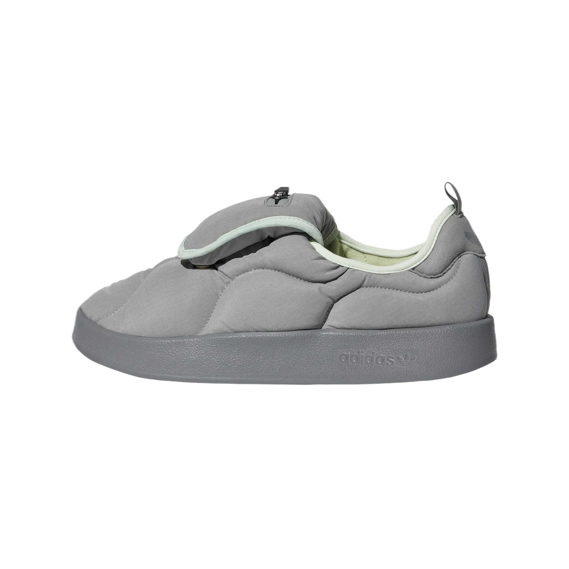 Кроссовки Adidas Originals Puffylette Утепленная обувь Лоу-топы Ледяной серый Льняной зеленый Желтый Зеленый Унисекс - изображение 1