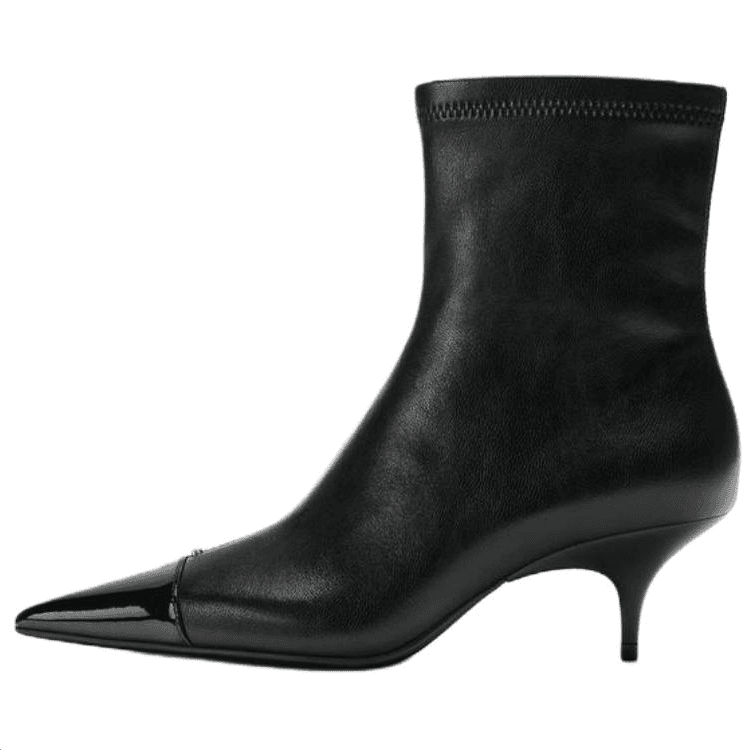 Сапоги zara ПУ (полиуретан) Ботильоны Женские Черный - изображение 1