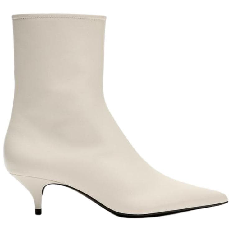 Сапоги zara Ботильоны Белый Женские - изображение 2