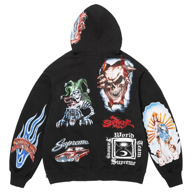 Кофта supreme FW26 Week6 Стикер Hooded Sweatshirt Унисекс - изображение 3