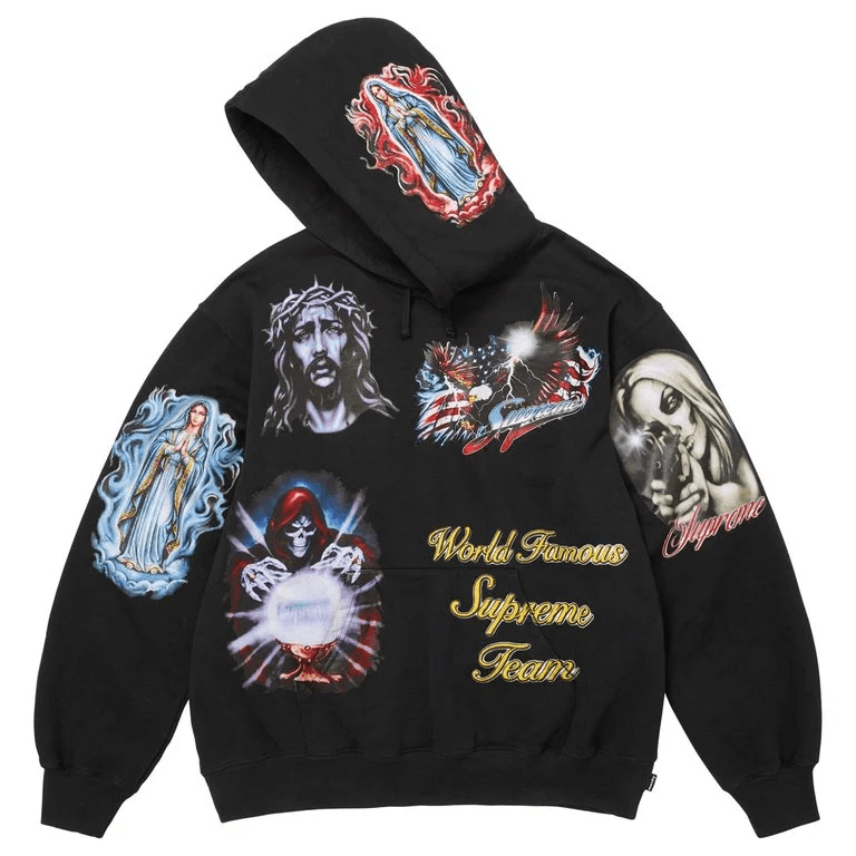 Кофта supreme FW26 Week6 Стикер Hooded Sweatshirt Унисекс - изображение 2