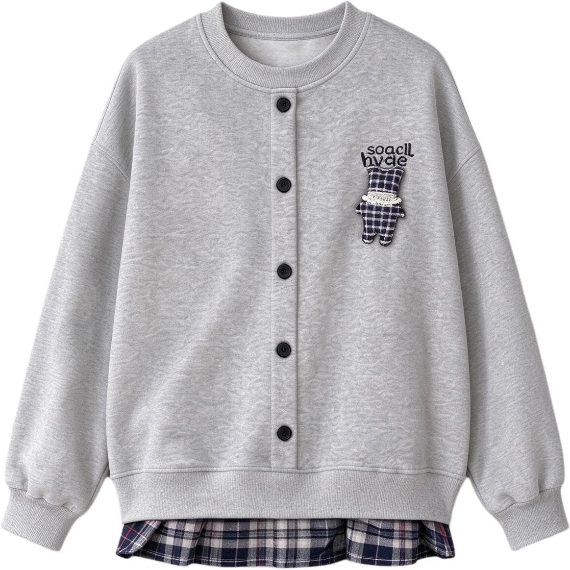 BOBBY ABLEY Серый Kids Толстовки - изображение 1