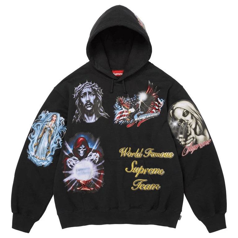 Кофта supreme FW26 Week6 Стикер Hooded Sweatshirt Унисекс - изображение 1
