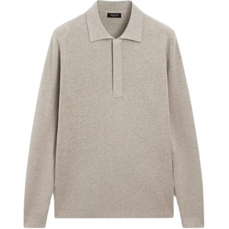 Поло Massimo Dutti Серо-коричневый Мужской Поло - изображение 2