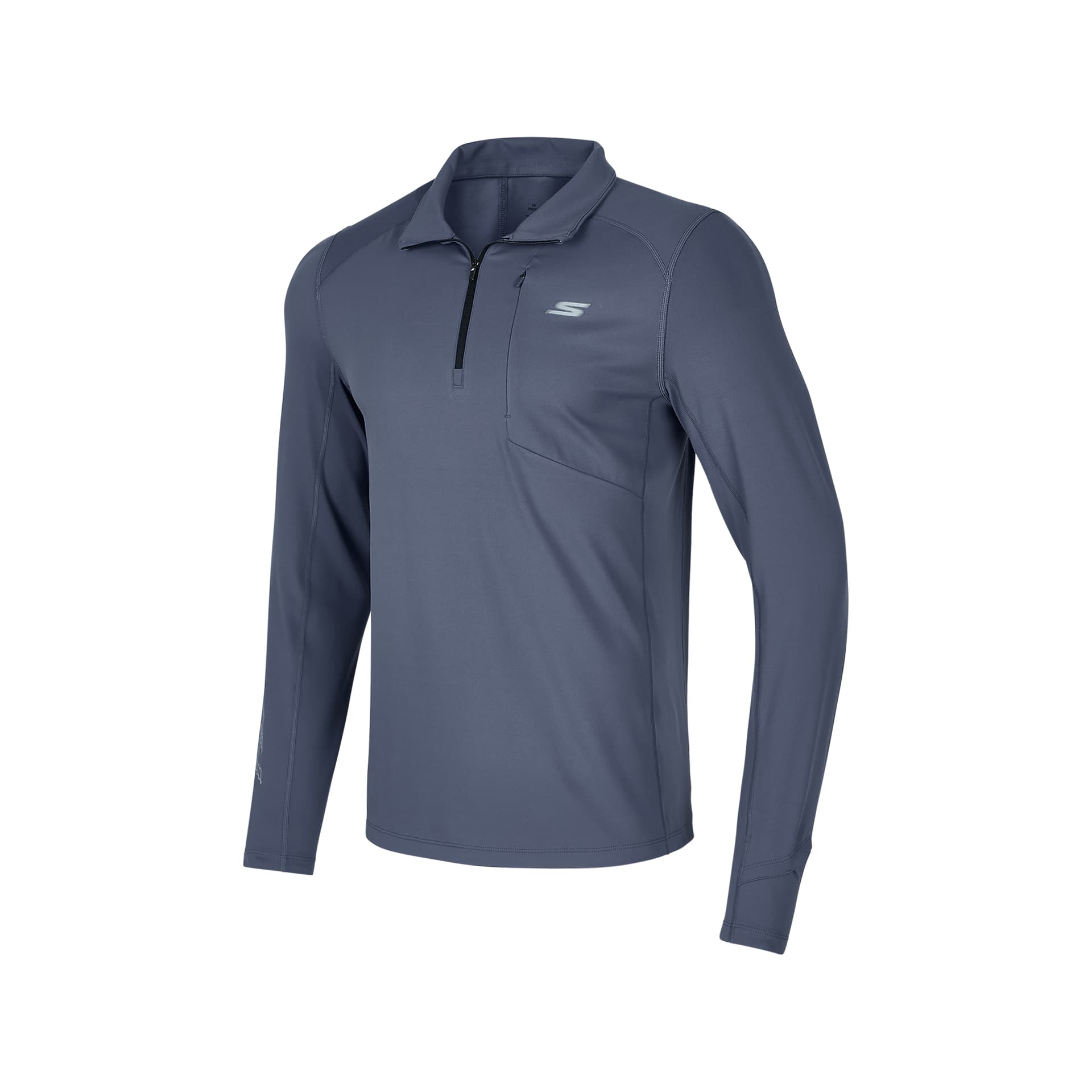 Футболка Skechers Comfortable Sports Collection T-Shirt Мужской Ночной Синий Серый - изображение 1