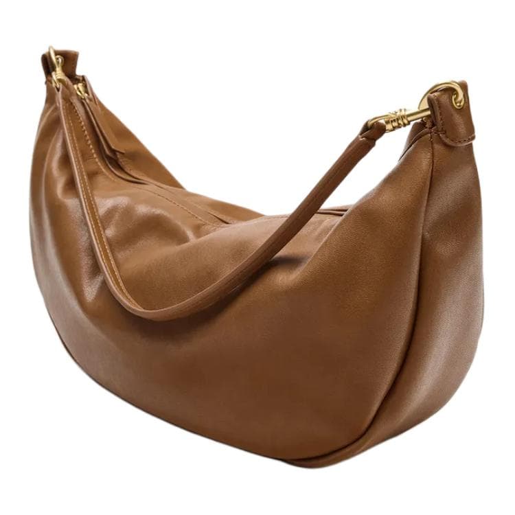 Мини-сумка zara Полиуретан Сумки через плечо Женские Коричневый - изображение 2