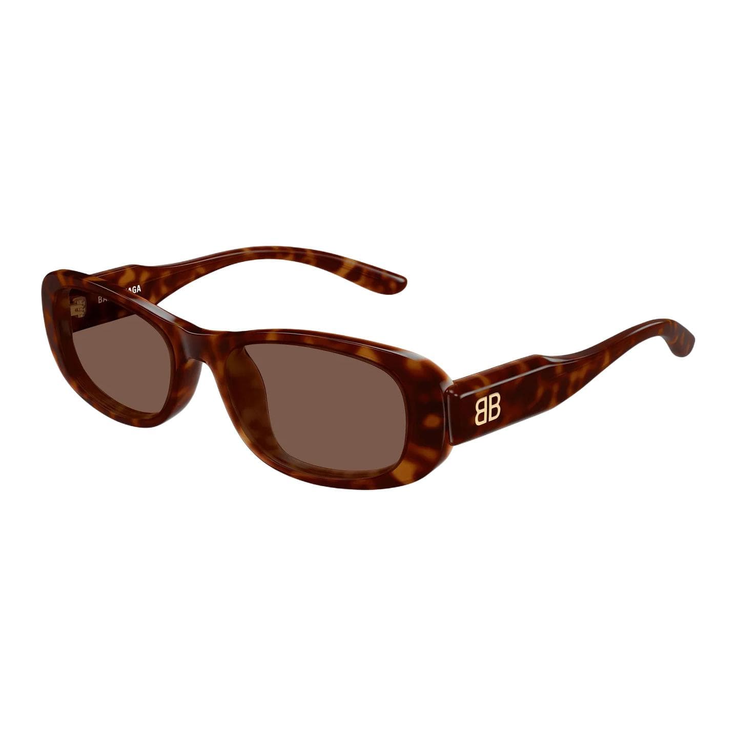 Солнцезащитные очки Balenciaga Переработанный ацетат OVAL SUNGLASSES Унисекс Черепаховый - изображение 1