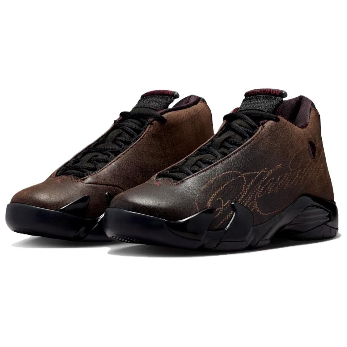 Ретро баскетбольные кроссовки Jordan X MOWALOLA Air Jordan 14 Низкие Ретро Баскетбольные Кроссовки Мужские Пепельно-Красный - изображение 3