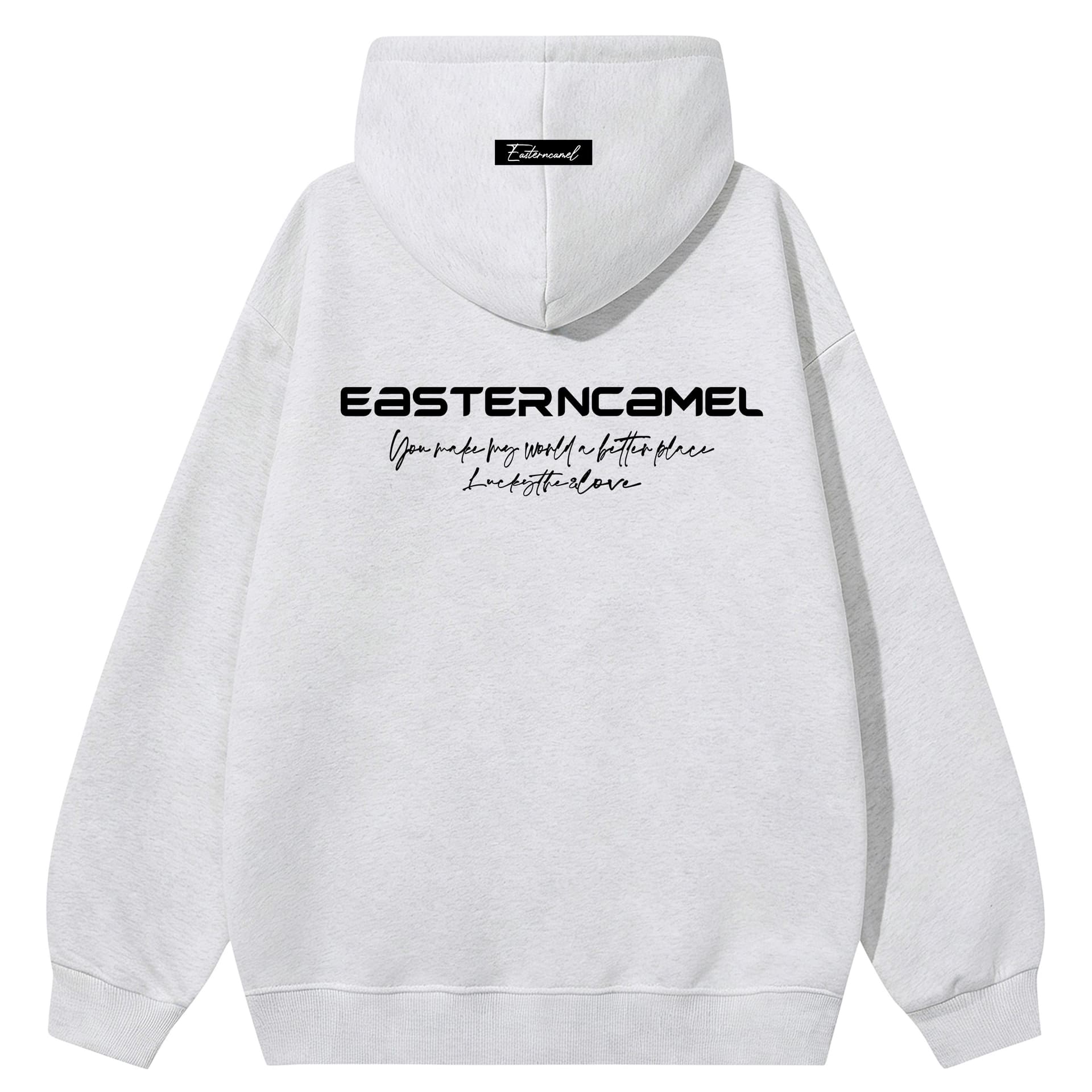 Худи EASTERN CAMEL Бело-серый вереск Унисекс Толстовки - изображение 2