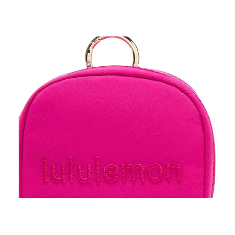 Портмоне Lululemon Clippable Нейлон с Полиэстером Волокно Монетницы Женские Блестящий Розовый и Золото - изображение 5