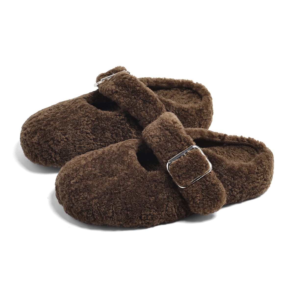 Сандалии CENTRAL KITTY Закрытые тапочки Женские Кофе - изображение 3