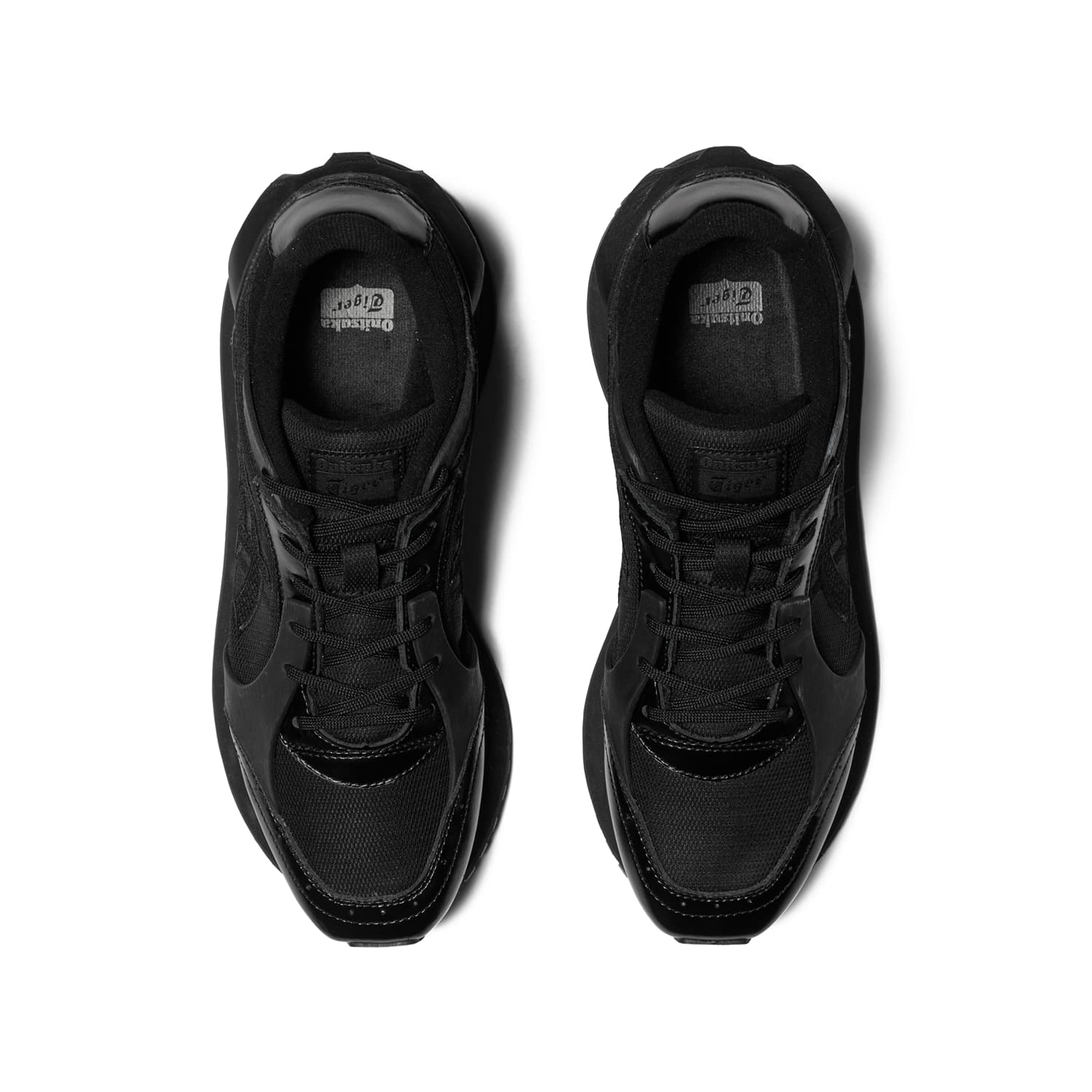 Кроссовки Onitsuka Tiger Moage Co Удобный Круглый Палец Лоу-топы Повседневная обувь Унисекс Черный - изображение 5