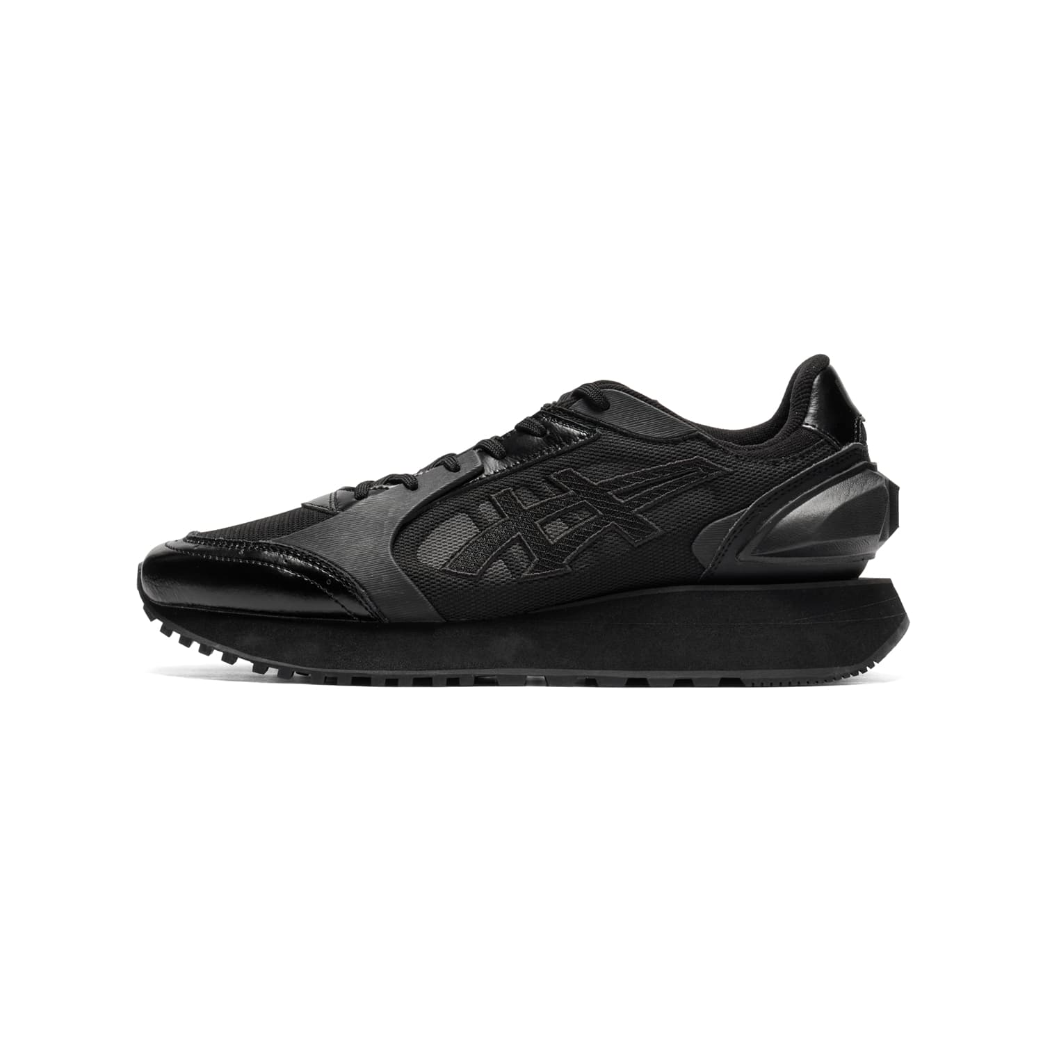 Кроссовки Onitsuka Tiger Moage Co Удобный Круглый Палец Лоу-топы Повседневная обувь Унисекс Черный - изображение 1