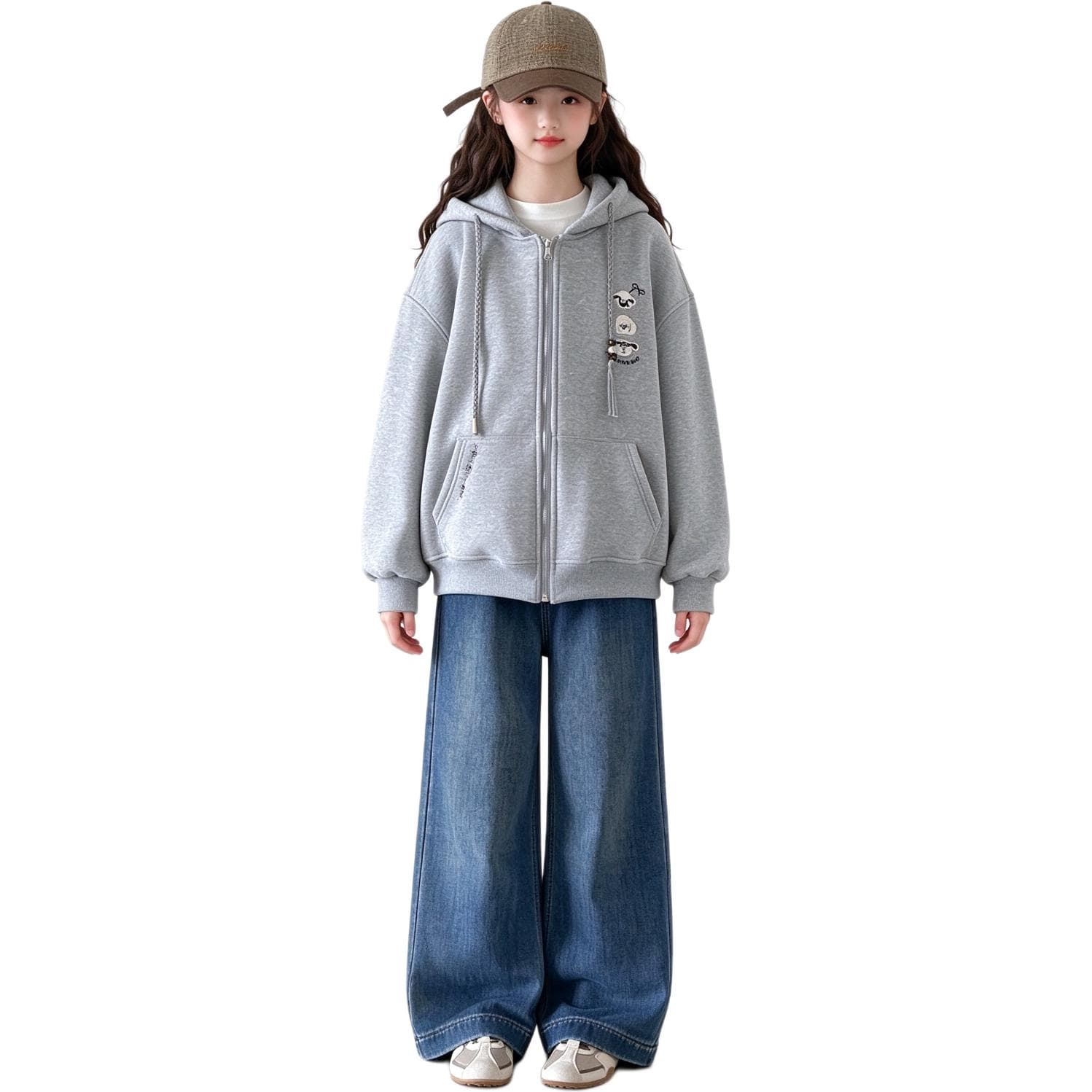 BOBBY ABLEY Серый с флисовой подкладкой Пальто Kids Топы - изображение 1