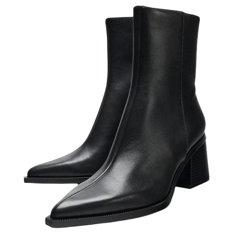 Сапоги zara Ботильоны Черный Женские - изображение 3