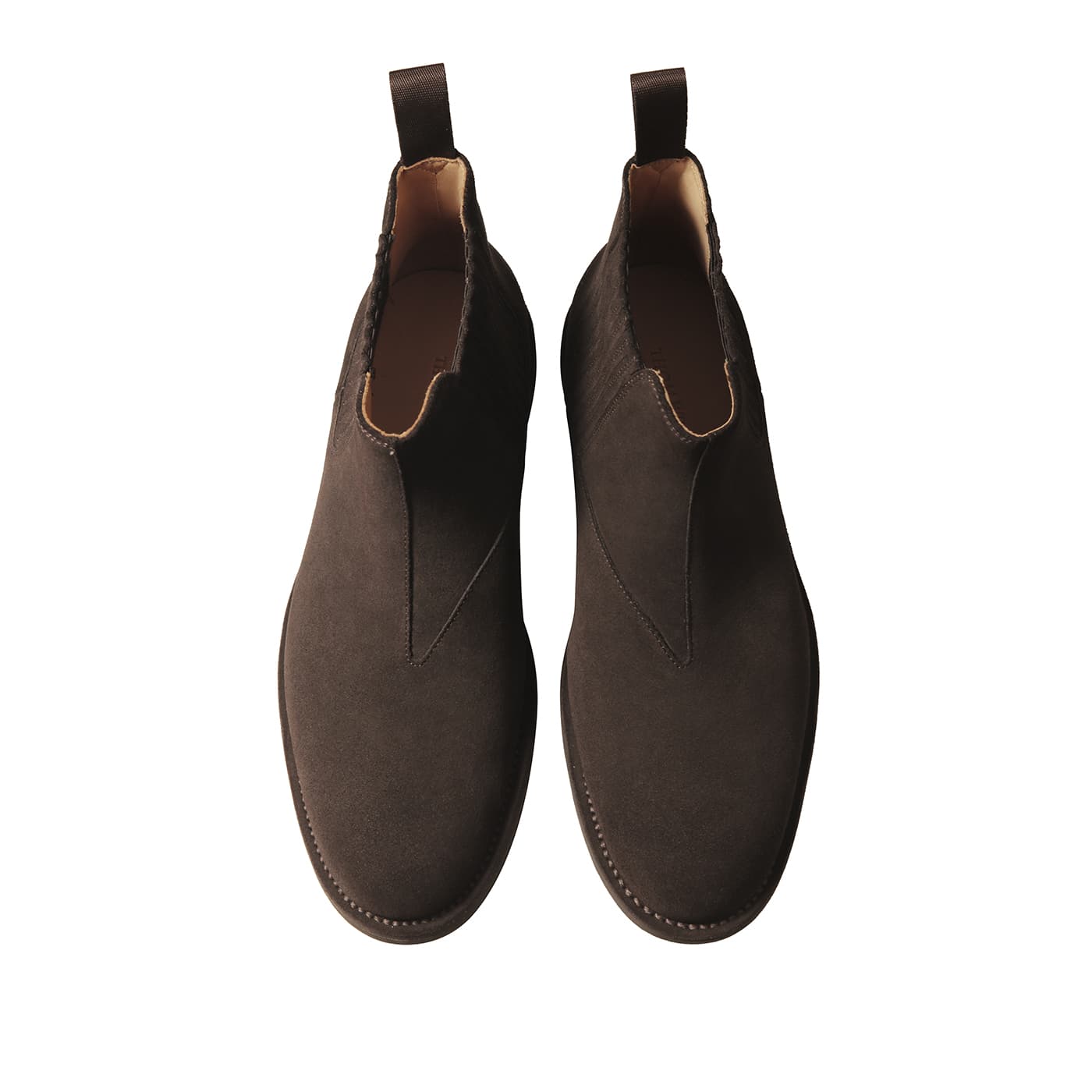 Ботинки челси THOM WILLS Британский стиль Vintage Fashion Хай-топы LEATHER BOOTS Челси Мужской Темный кофейный - изображение 3