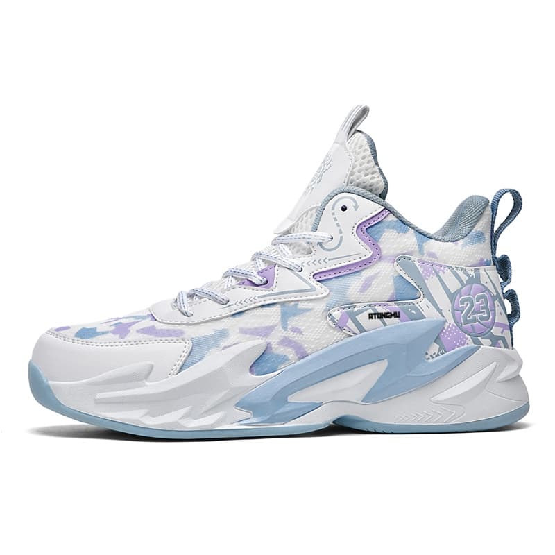 Кроссовки для баскетбола ATONGMU Сетчатая ткань Увеличение роста Легкий Хай-топы Professional Basketball Обувь Мужской - изображение 1