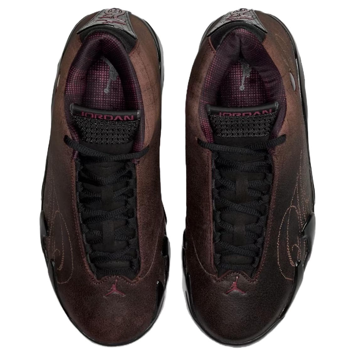 Ретро баскетбольные кроссовки Jordan X MOWALOLA Air Jordan 14 Низкие Ретро Баскетбольные Кроссовки Мужские Пепельно-Красный - изображение 4