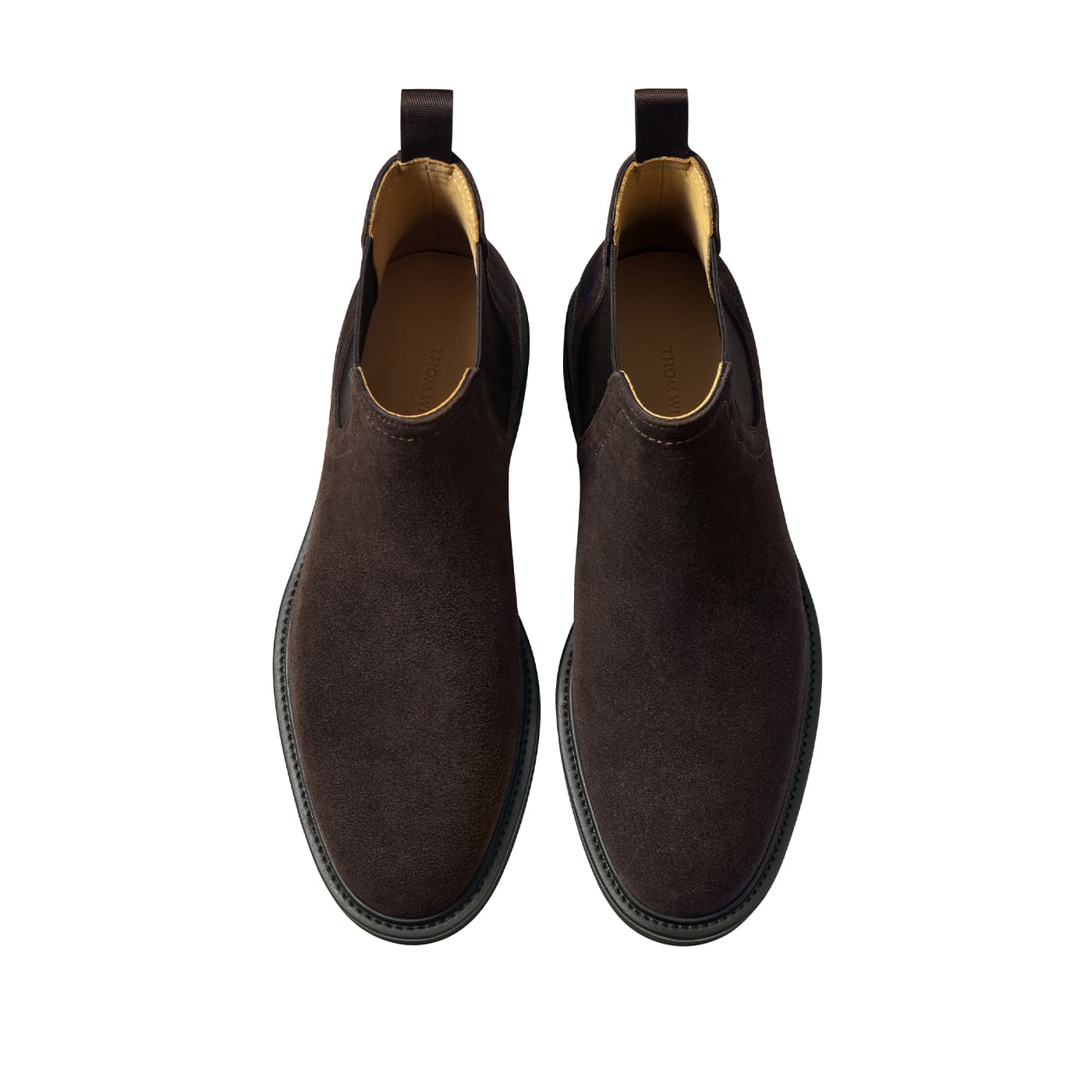Ботинки челси THOM WILLS Бизнес Британский стиль Винтажная модель Хай-топы LEATHER BOOTS Челси Мужской - изображение 3