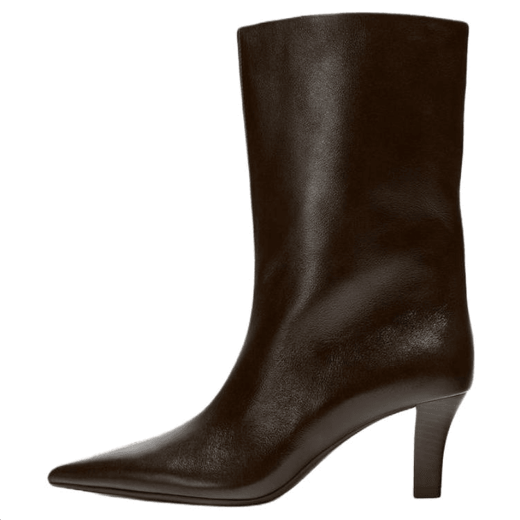 Сапоги ZARA Коровья кожа Коровья кожа Ботильоны Женские Коричневый - изображение 1