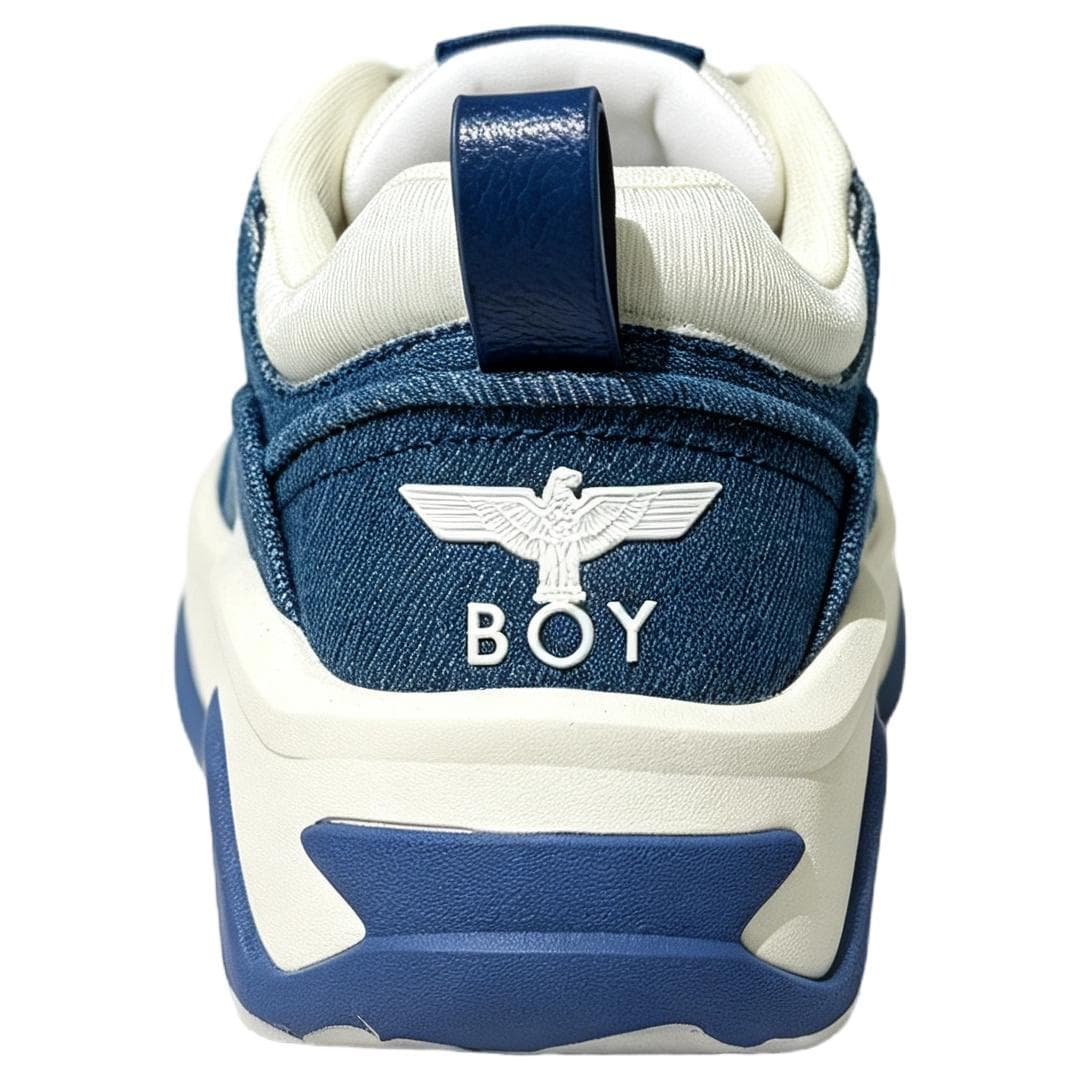 Кроссовки Boy London Лоу-топы Повседневная обувь Унисекс Сине-белый - изображение 4