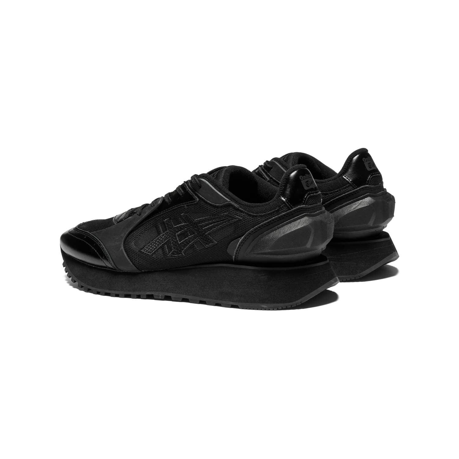 Кроссовки Onitsuka Tiger Moage Co Удобный Круглый Палец Лоу-топы Повседневная обувь Унисекс Черный - изображение 4