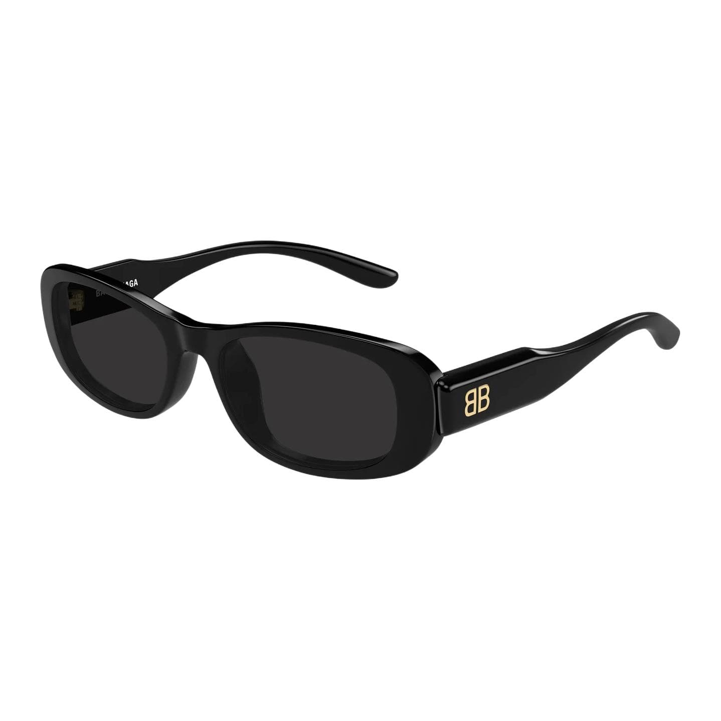 Солнцезащитные очки Balenciaga Переработанный ацетат OVAL SUNGLASSES Унисекс Черный - изображение 1