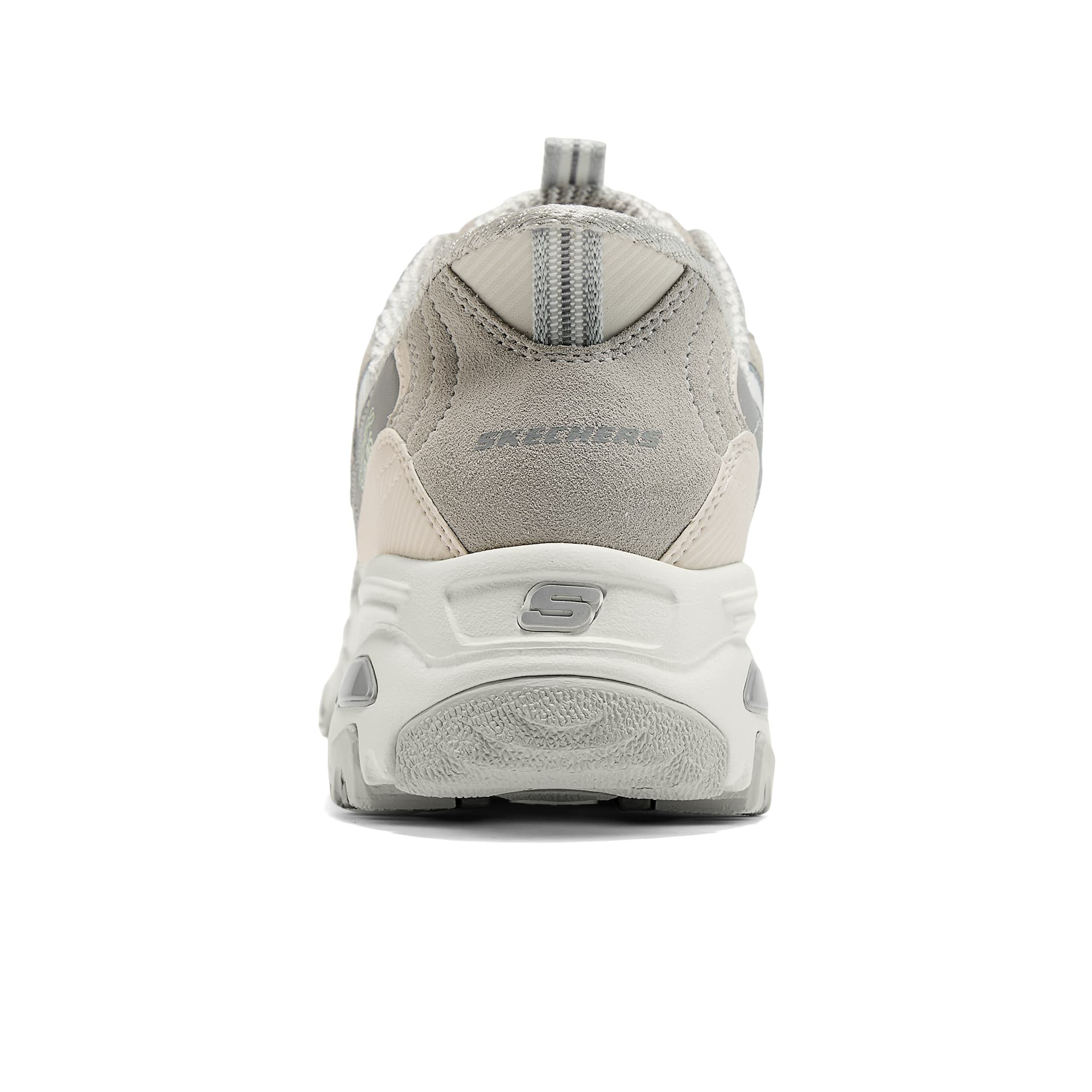Кроссовки Skechers DLITES Износостойкий Легкий Увеличение роста Лоу-топы Массивные кроссовки Women's White Серый - изображение 4