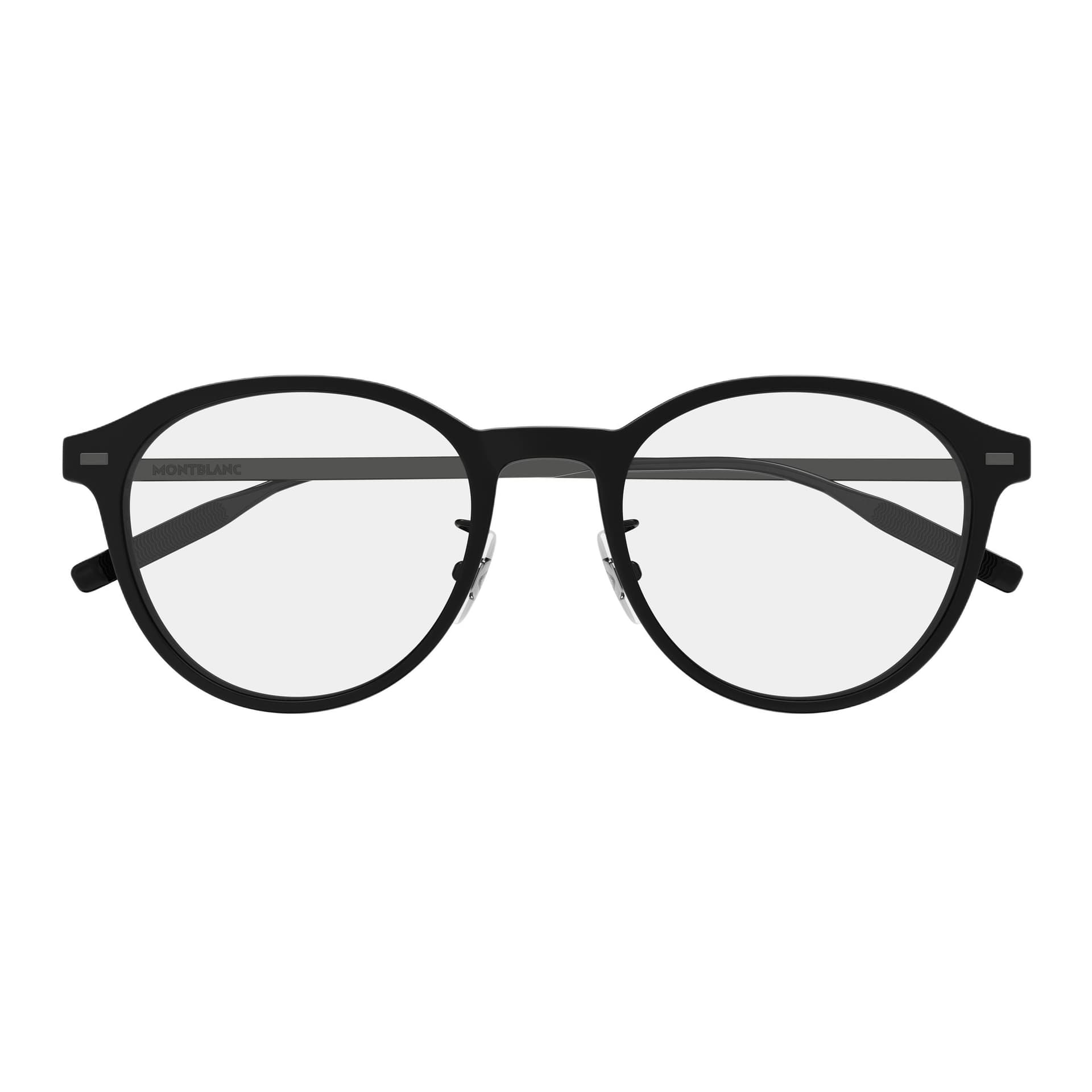 Оправа MONTBLANC Пластик Круглый Очки с диоптриями Мужской Черный - изображение 2