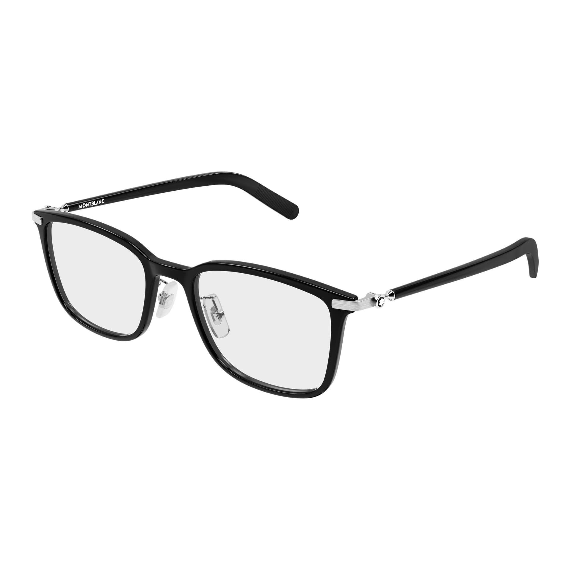 Оправа MONTBLANC Пластик Прямоугольная форма Очки с диоптриями Мужской Черный - изображение 1
