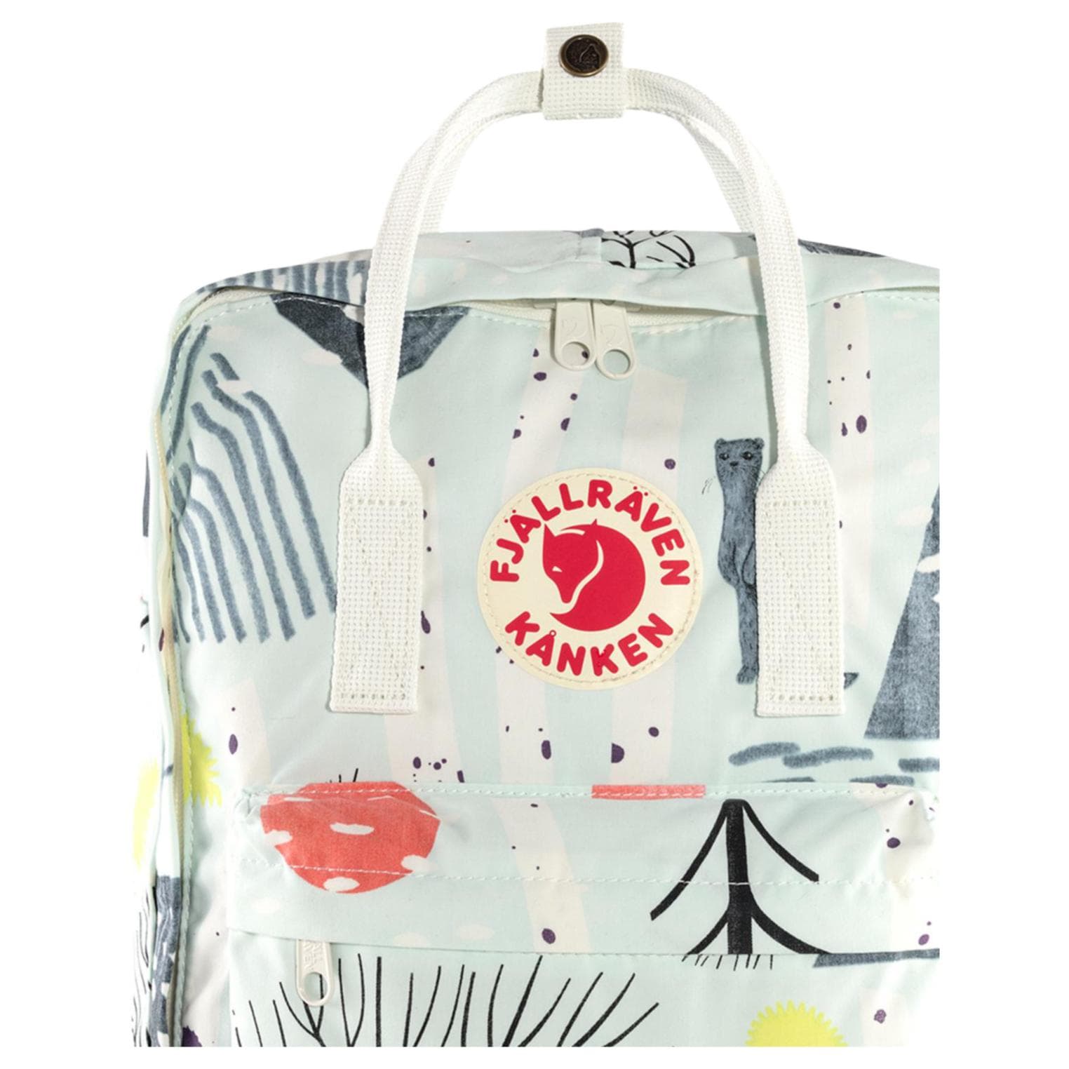 Рюкзак Fjallraven Kanken Полиэфирное волокно Рюкзаки Обычный (стандартный) Унисекс Березовый Forest - изображение 4