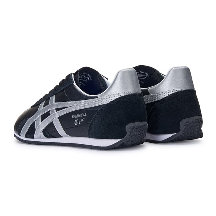 Кроссовки Onitsuka Tiger RUNSPARK Удобный Круглый Палец Дышащий Low Топ Повседневная обувь Унисекс Черно-серебро - изображение 4