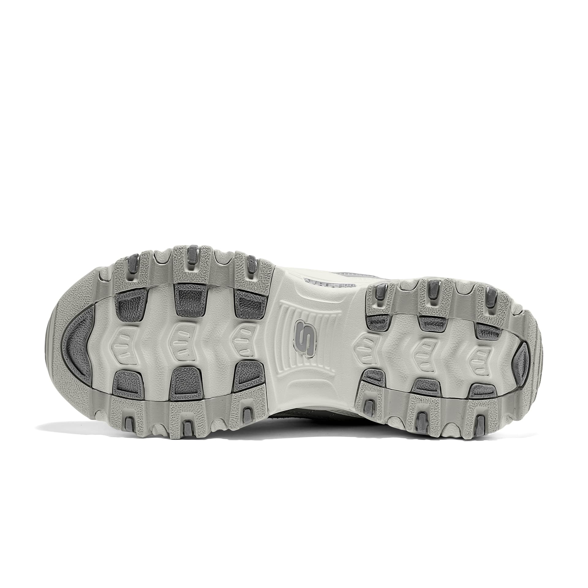 Кроссовки Skechers DLITES Износостойкий Легкий Увеличение роста Лоу-топы Массивные кроссовки Women's White Серый - изображение 5