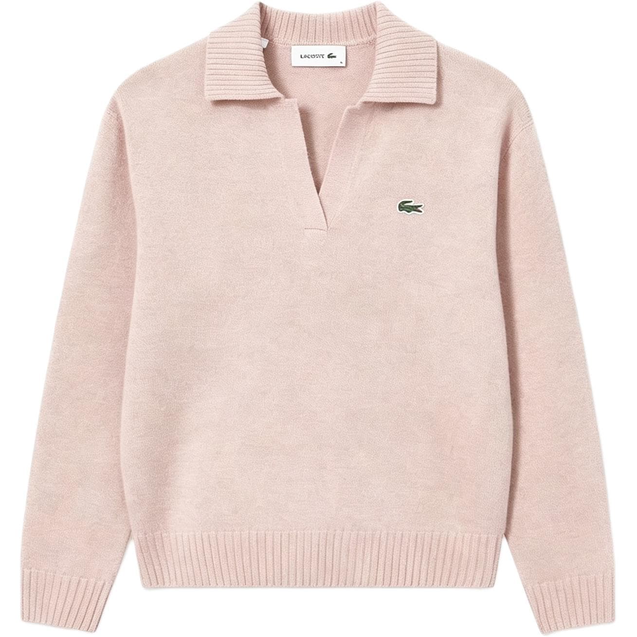 Свитер из плюшевого материала с круглым узором женский LACOSTE - изображение 4