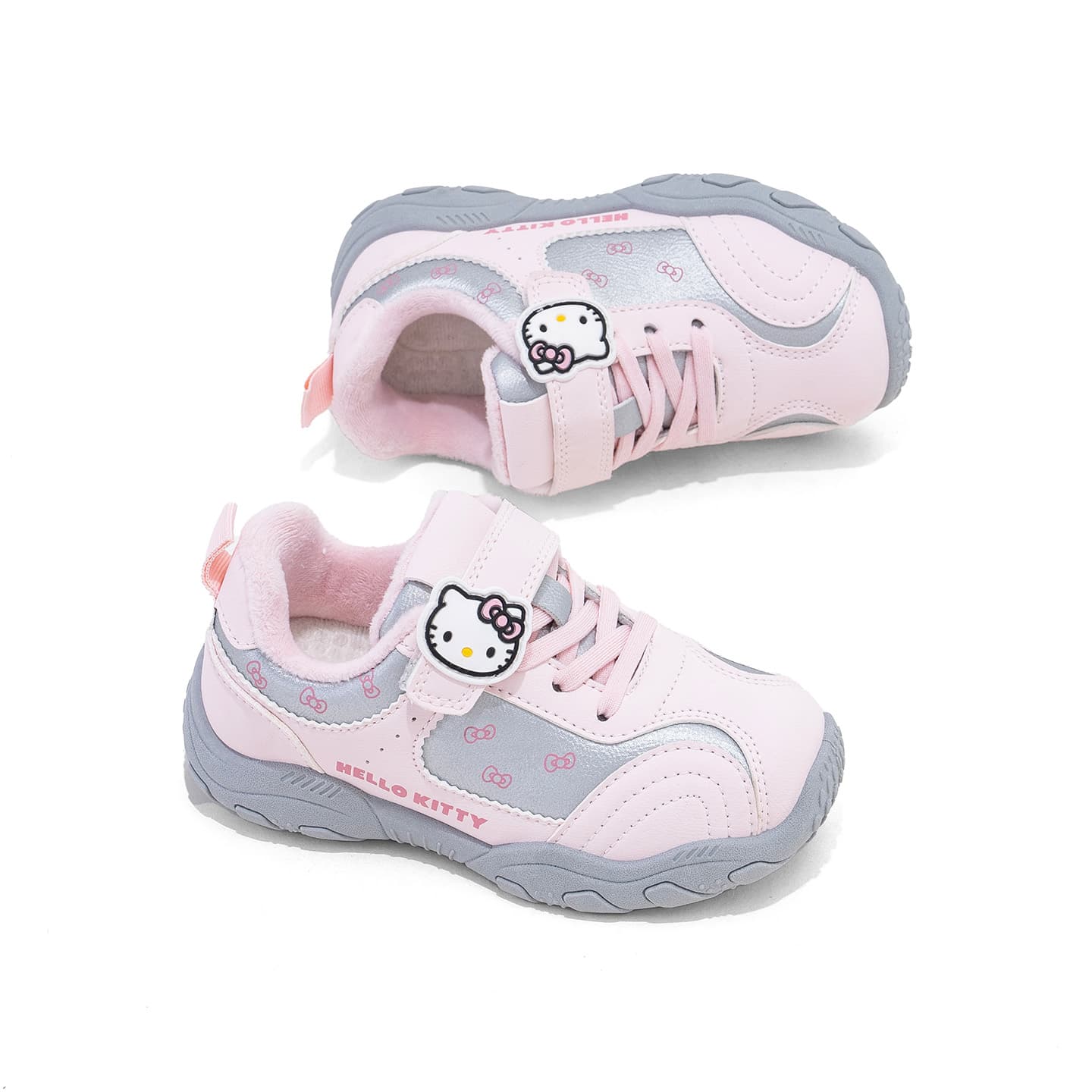 Кроссовки Sanrio Hello Kitty Синтетическая кожа Модный универсальный Корейский стиль Удобный с флисовой подкладкой - изображение 4