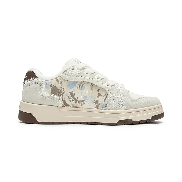 Кроссовки Champion Skate Shoes Low-Top Молочно-белый Какао-коричневый Унисекс - изображение 2