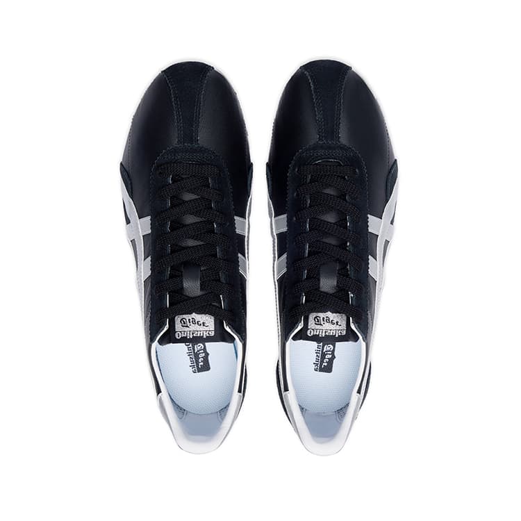 Кроссовки Onitsuka Tiger RUNSPARK Удобный Круглый Палец Дышащий Low Топ Повседневная обувь Унисекс Черно-серебро - изображение 7