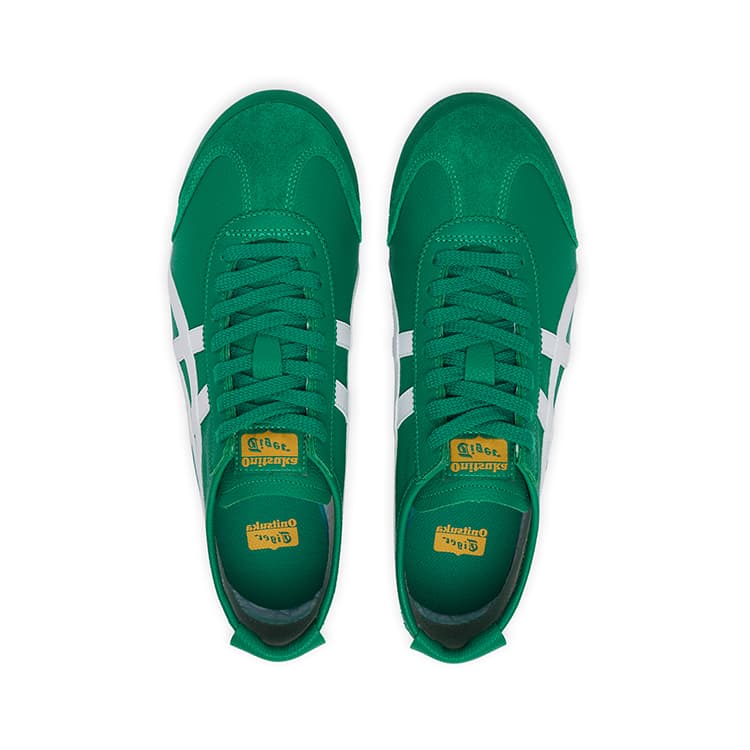 Кроссовки Onitsuka Tiger MEXICO 66 Противоскользящая и Дышащая Низкая Повседневная Обувь Унисекс Зеленая - изображение 5