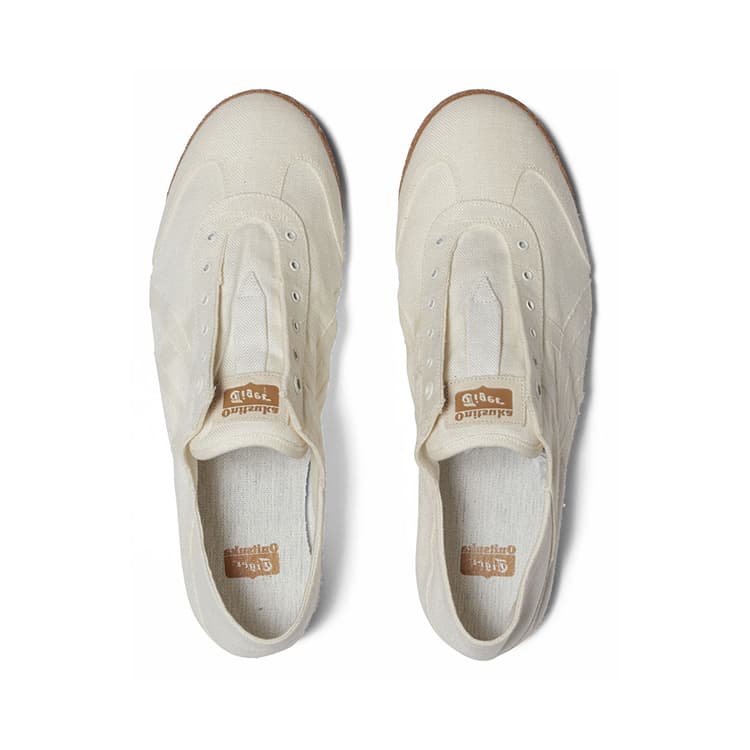 Кроссовки Onitsuka Tiger MEXICO 66 SD PARATY Комфортная Низкая Повседневная Обувь Унисекс Бежевая - изображение 5