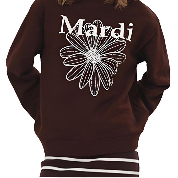 Кофта MARDI MERCREDI Коричневый Экрю Женские Свитшоты - изображение 2