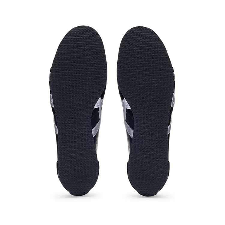 Кроссовки Onitsuka Tiger RUNSPARK Удобный Круглый Палец Дышащий Low Топ Повседневная обувь Унисекс Черно-серебро - изображение 5