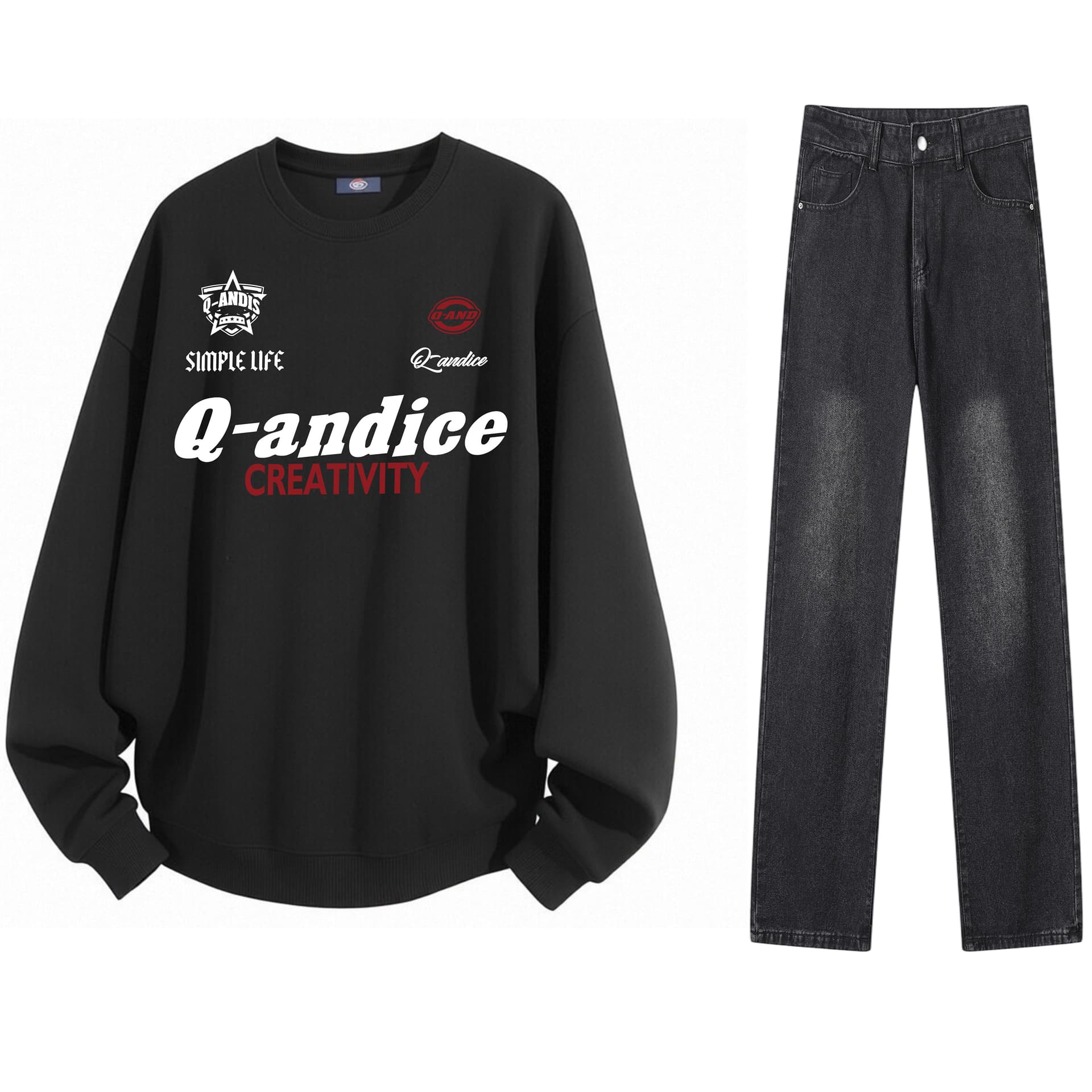 Q-AND Unisex Sweatshirt Наборы - изображение 3