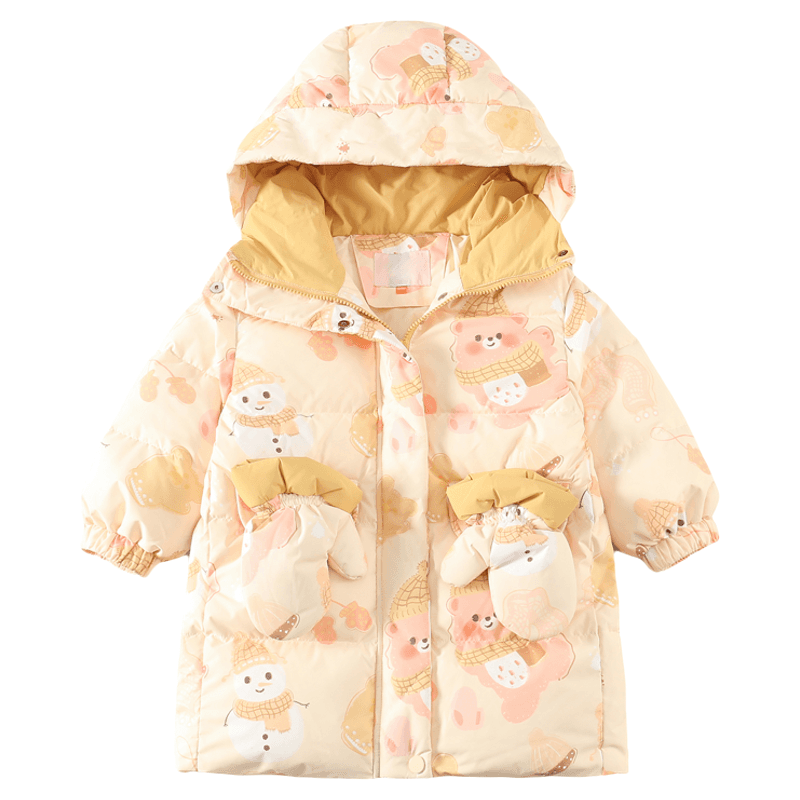 SHIBU D9348-Butter bear Пуховая куртка Желтый Kids Утеплённая куртка - изображение 1