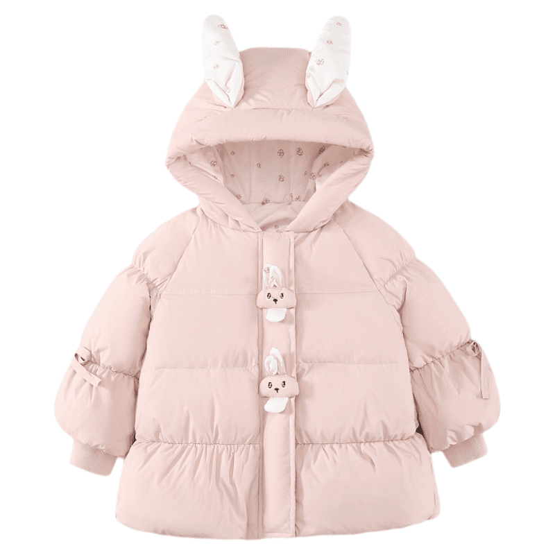 SHIBU D9542-Мультяшный хлопковый пуховик розовый Kids утеплённая куртка - изображение 1