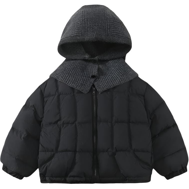 SHIBU D9549-Шапка-бини Пуховая куртка Черный Kids Утеплённые куртки - изображение 1