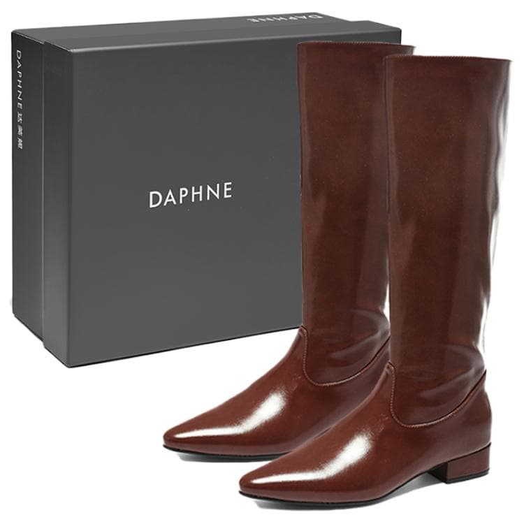 Ботинки DAPHNE Высокие сапоги до колена 4CM Женские - изображение 3