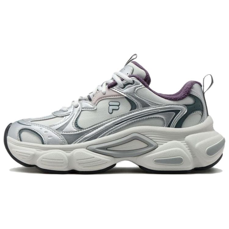 Кроссовки FILA FUSION LUNA Теплоизоляционный Лоу-топы Массивные кроссовки Женские Серо-серебристый - изображение 1