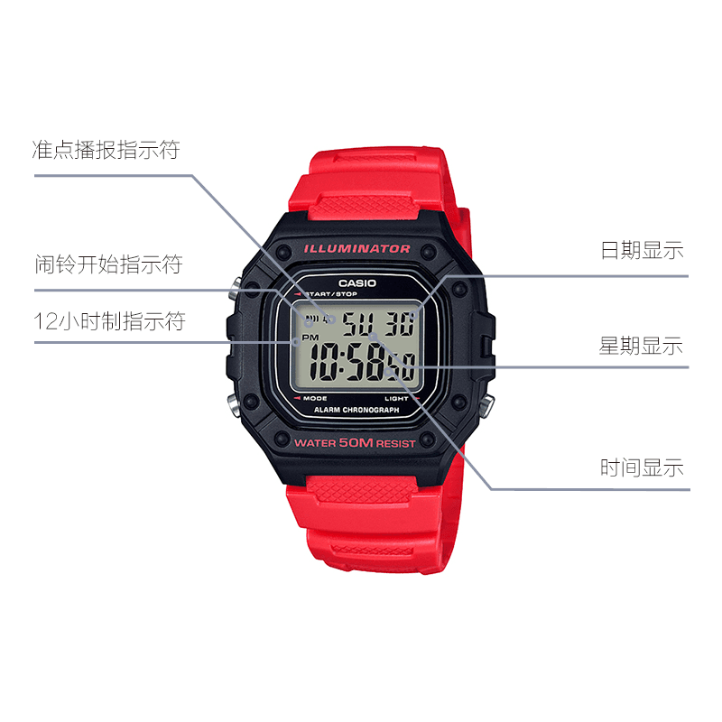 Часы Casio W-218H-4B - изображение 5
