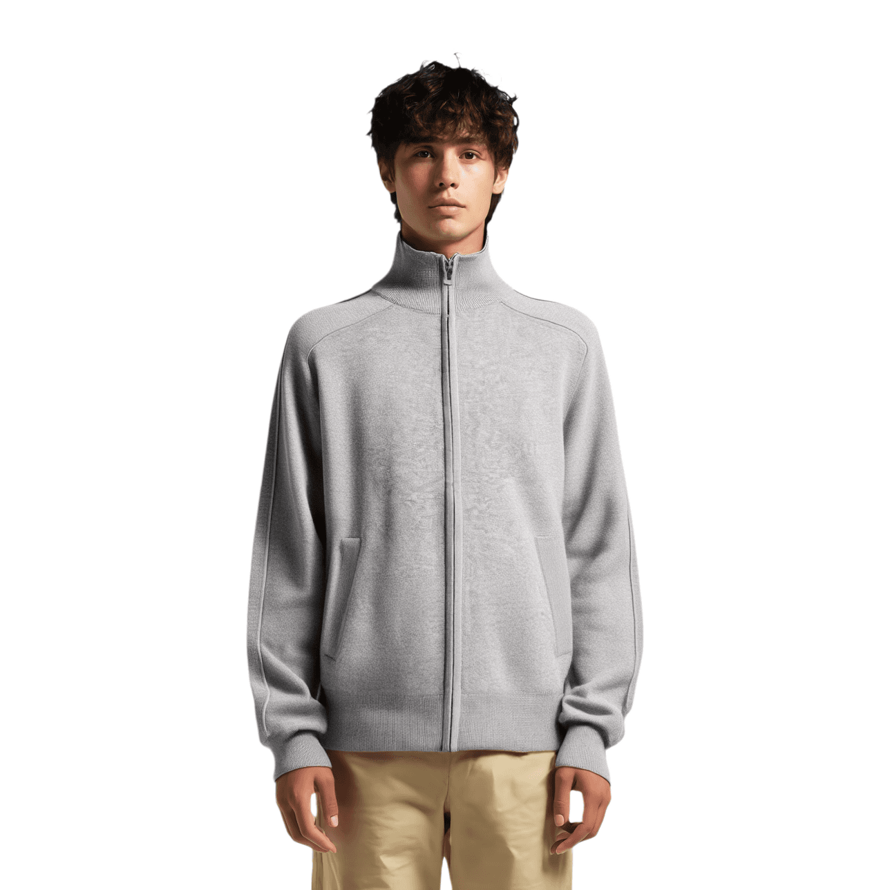 Куртка ZARA Knit Zip Jacket - изображение 9